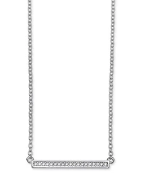 Giani Bernini Cubic Zirconia Pave 16" Bar Necklace in Sterling Silver, Created for Macy's