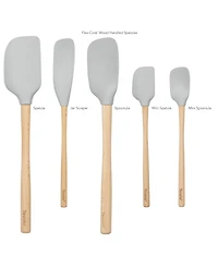 Tovolo 5-Pc. Flex-Core Wood-Handle Kitchen Spatula Set