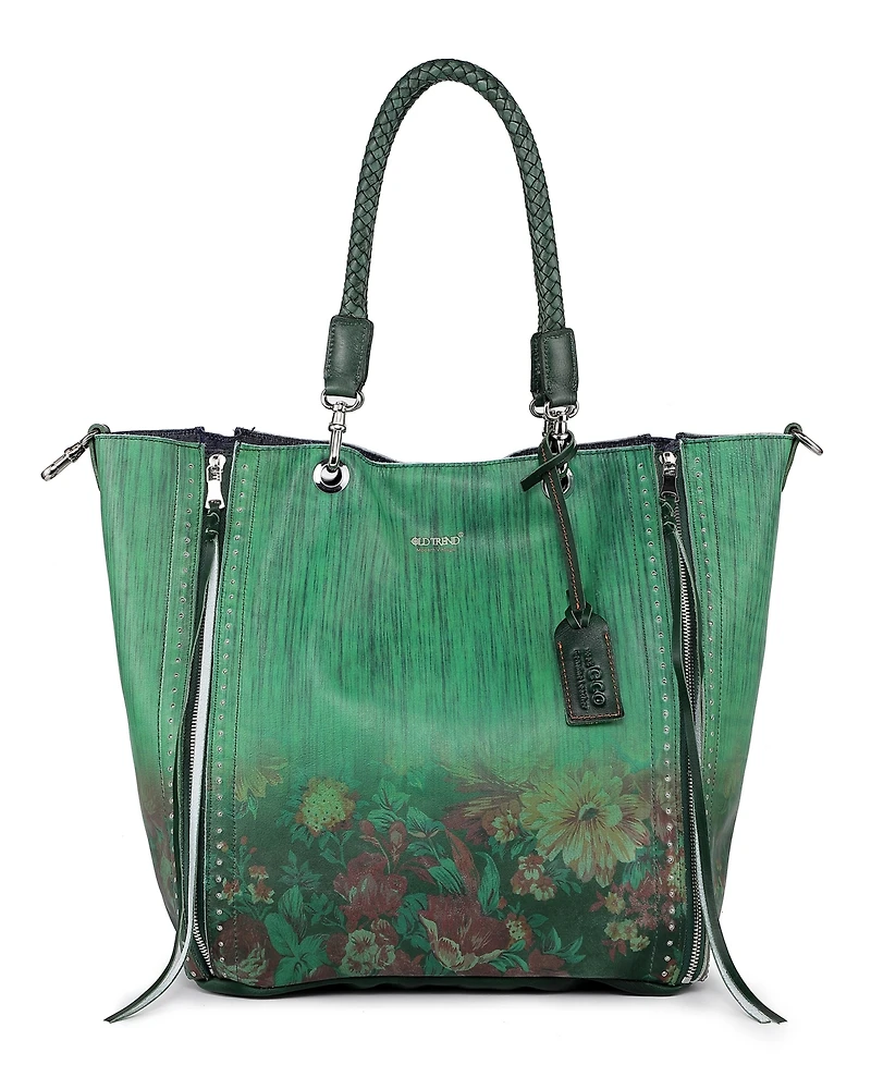 Old Trend Women's Barracuda Hand Painted Clasp Closure Tote Bag