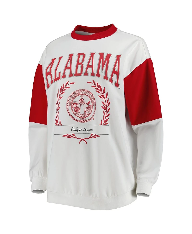 Women's Gameday Couture Crimson Alabama Tide It's A Vibe Dolman Pullover Sweatshirt