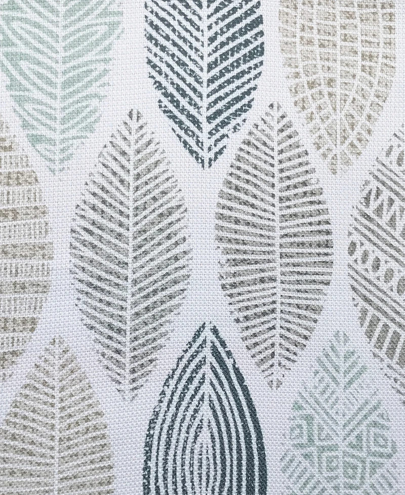 Mikko Leaf Print Semi-Sheer Grommet Curtain Panel
