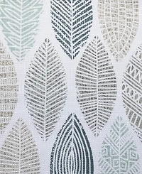 Mikko Leaf Print Semi-Sheer Grommet Curtain Panel