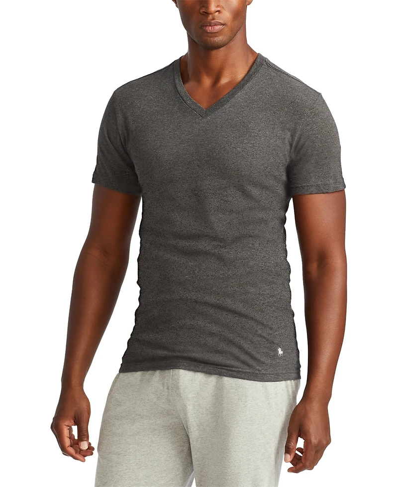 Polo Ralph Lauren Men's 3-Pack Slim-Fit Stretch V-Neck Undershirts