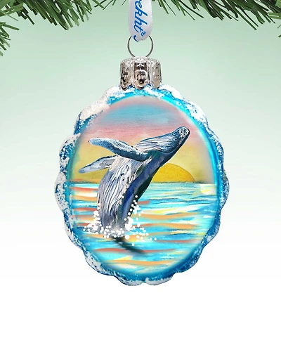 Designocracy Humpback Mercury Holiday Ornament