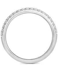Diamond Half Circle Wedding Band (1/4 ct. t.w.) Platinum