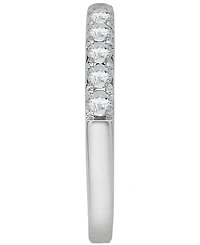 Diamond Half Circle Wedding Band (1/2 ct. t.w.) Platinum