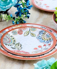 Elama Mandala Fabiana Melamine 12 Pc. Dinnerware Set, Service for 4