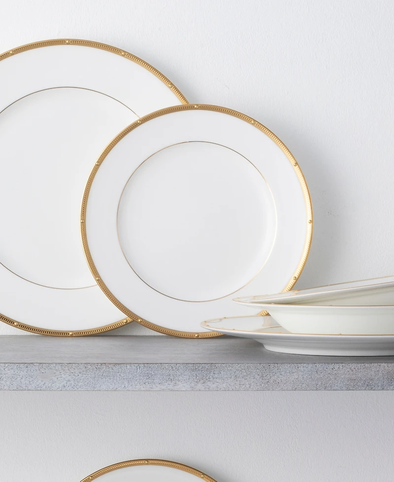 Noritake Rochelle Gold Set of 4 Salad Plates, Service For 4