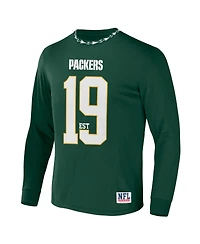 Men's Nfl X Staple Hunter Green Bay Packers Core Long Sleeve Jersey Style T-shirt