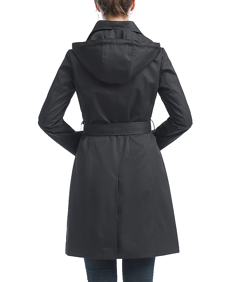 Kimi + Kai Women's Elsa Water-Resistant Hooded Trench Coat