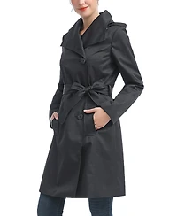Kimi + Kai Women's Elsa Water-Resistant Hooded Trench Coat