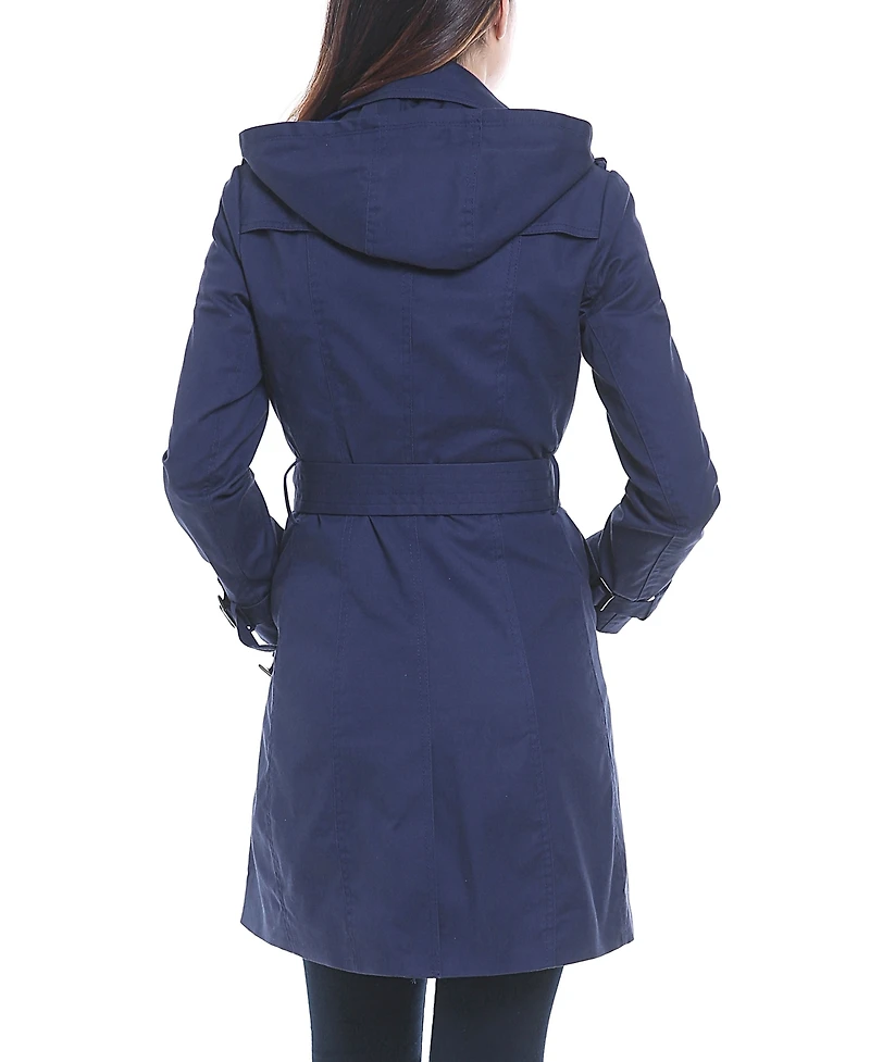 Women's Adley Water Resistant Hooded Trench Coat