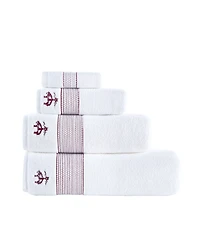 B by Brooks Brothers Rope Stripe Border 4 Piece Turkish Cotton Wash Towel Set
