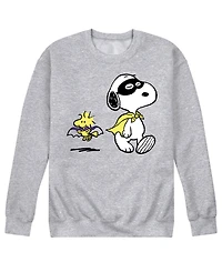 Airwaves Men's Peanuts Super Hero Fleece T-shirt