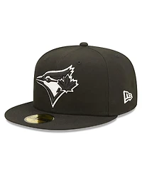 Men's New Era Black Toronto Blue Jays Team Logo 59FIFTY Fitted Hat