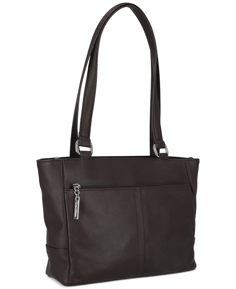 Giani Bernini Nappa Classic Leather Tote, Created for Macy's