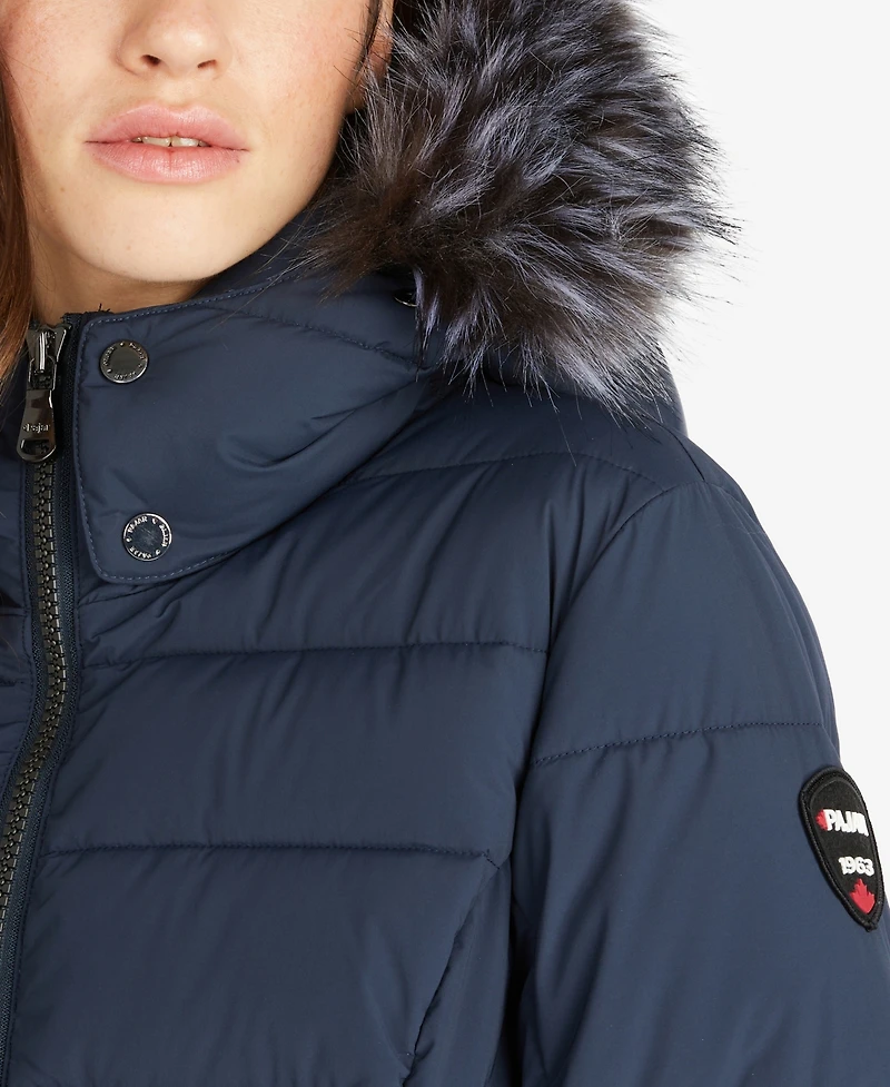Pajar Women's Jupiter Stretch Long Quilted Puffer