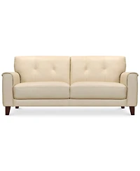 Closeout! Ashlinn 81" Tufted Pastel Leather Sofa, Created for Macy's
