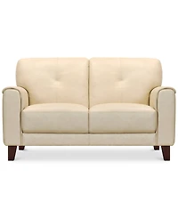 Closeout! Ashlinn 61" Tufted Pastel Leather Loveseat, Created for Macy's