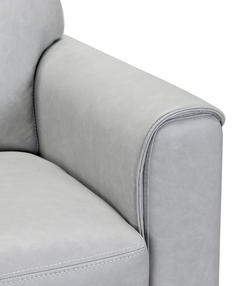 Closeout! Ashlinn 61" Tufted Pastel Leather Loveseat, Created for Macy's