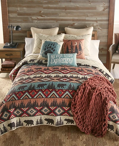 Donna Sharp Bear Totem 4 Piece Quilt Set, King
