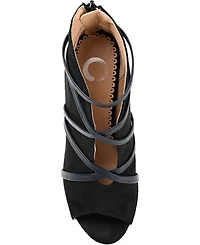 Journee Collection Women's Samara Peep Toe Stiletto Dress Booties