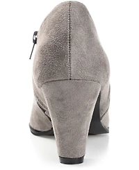 Journee Collection Women's Sanzi Round Toe Heeled Shooties