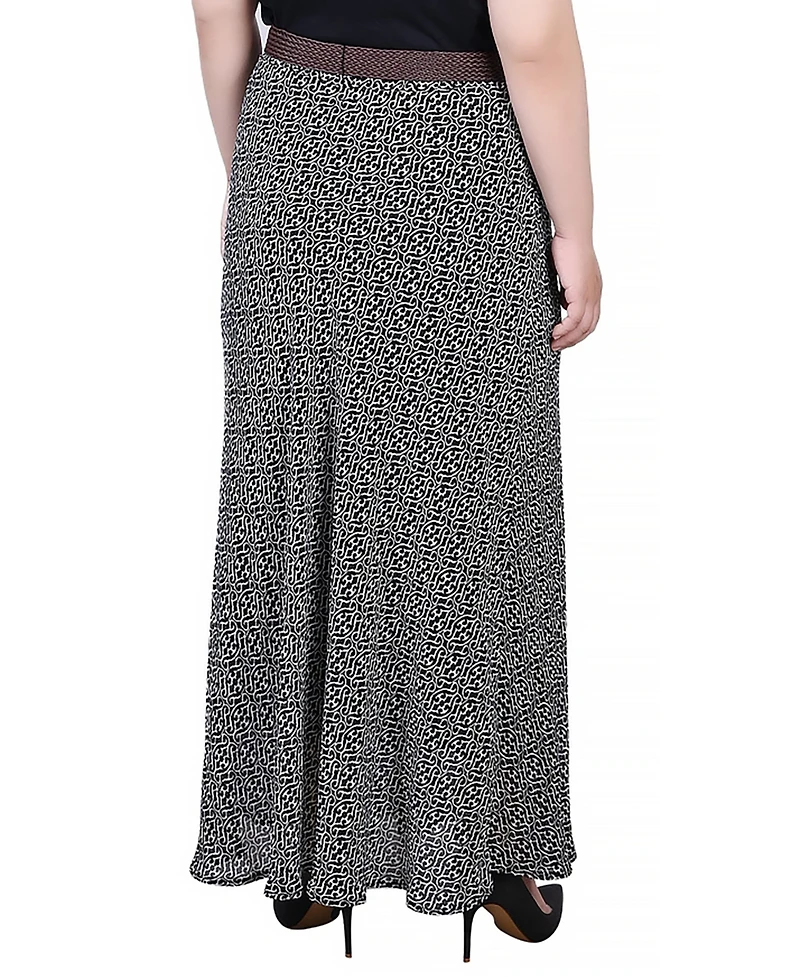 Ny Collection Plus Chiffon Maxi Skirt