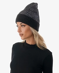 Marcus Adler Women's Confetti Cuff Ribbed Knit Beanie