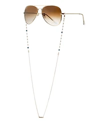 Ettika Women's 18k Gold Plated Evil Eye Beaded Glasses Chain