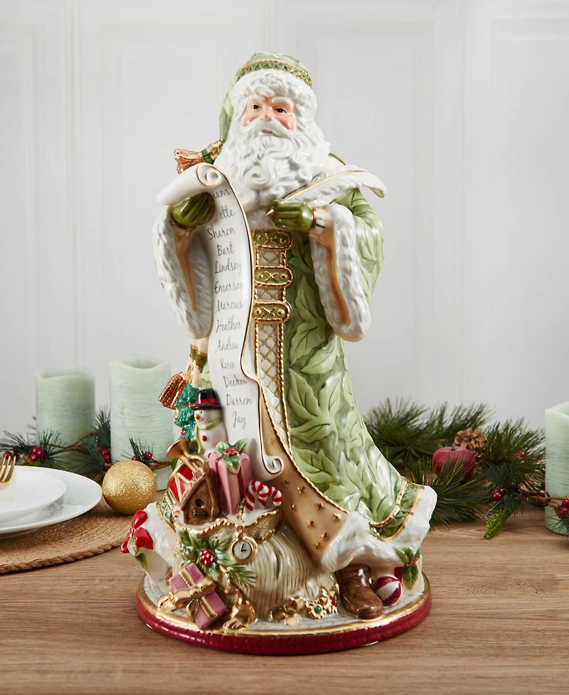 Fitz and Floyd Holiday Home Santa Figurine