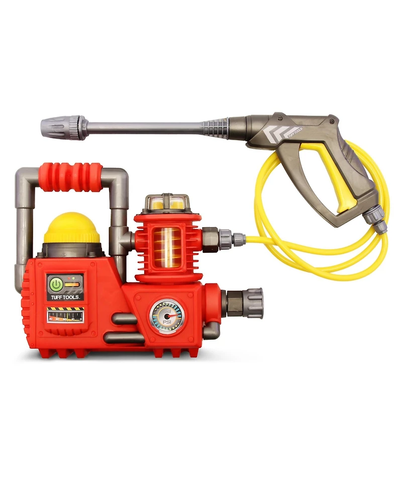 Tuff Tools Power Washer Kids Tool Toy Hose Connecting Sprays Water, Set of 3