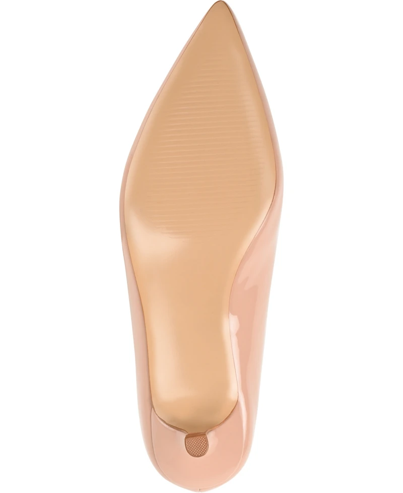 Journee Collection Women's Rumi Pointed Toe Kitten Heel Pumps