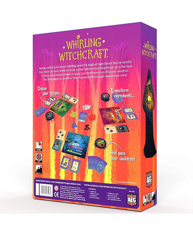 Whirling Witchcraft Magical Board Game Alderac Entertainment Group Aeg