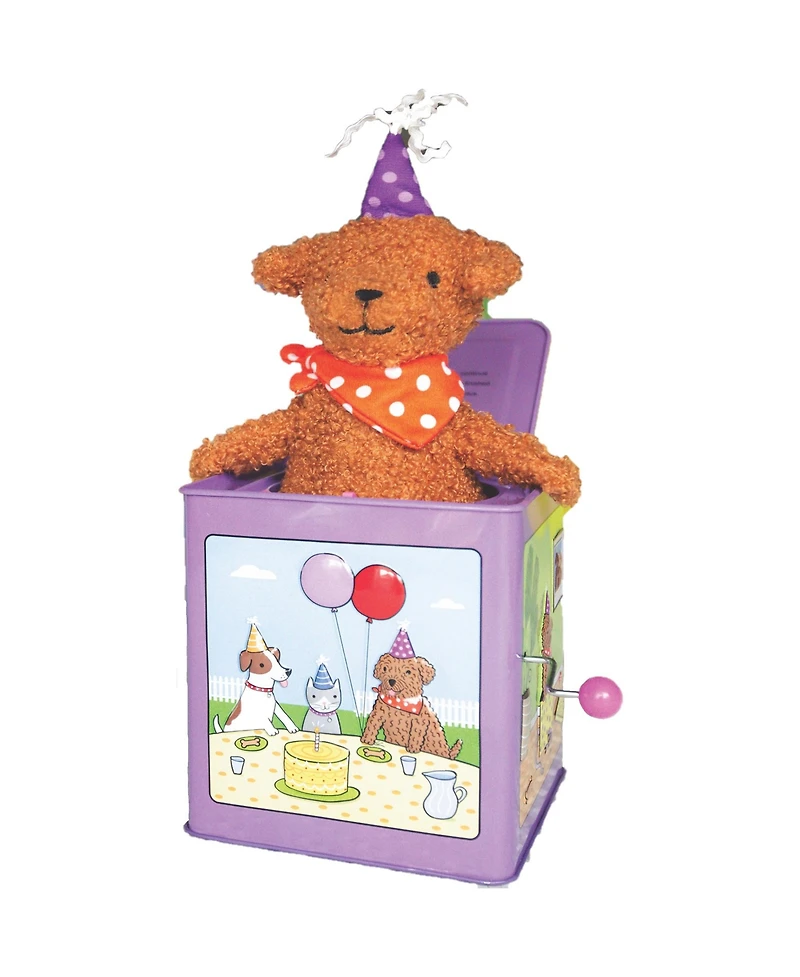 Jack Rabbit Creations Birthday Puppy Jack in the Box Toy