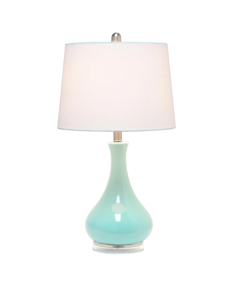 Lalia Home Droplet Table Lamp with Fabric Shade