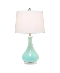 Lalia Home Droplet Table Lamp with Fabric Shade