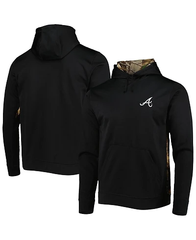 Men's Dunbrooke Black, Camo Atlanta Braves Ranger Pullover Hoodie