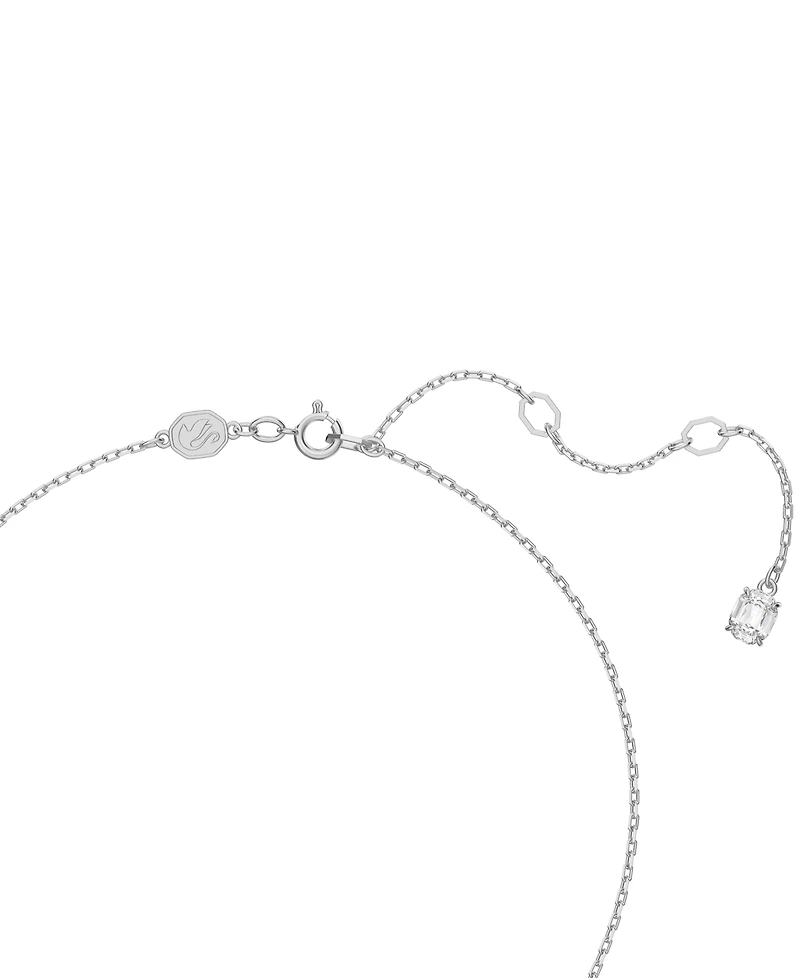 Swarovski Silver-Tone 2-Pc. Set Crystal Earrings and Necklace, 14-7/8" + 2" extender