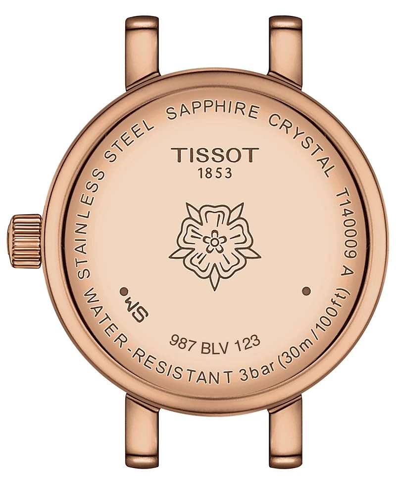 Tissot Women's Swiss Lovely Rose Gold Pvd Stainless Steel Bracelet Watch 20mm