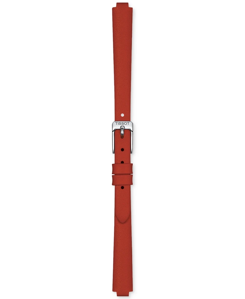 Tissot Women's Swiss Lovely Red Leather Strap Watch 20mm
