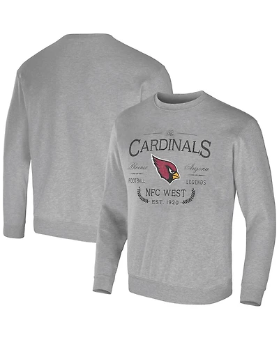 Men's Nfl x Darius Rucker Collection by Fanatics Heather Gray Arizona Cardinals Pullover Sweatshirt