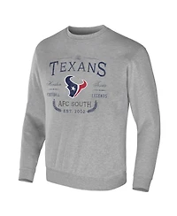 Men's Nfl x Darius Rucker Collection by Fanatics Heather Gray Houston Texans Pullover Sweatshirt