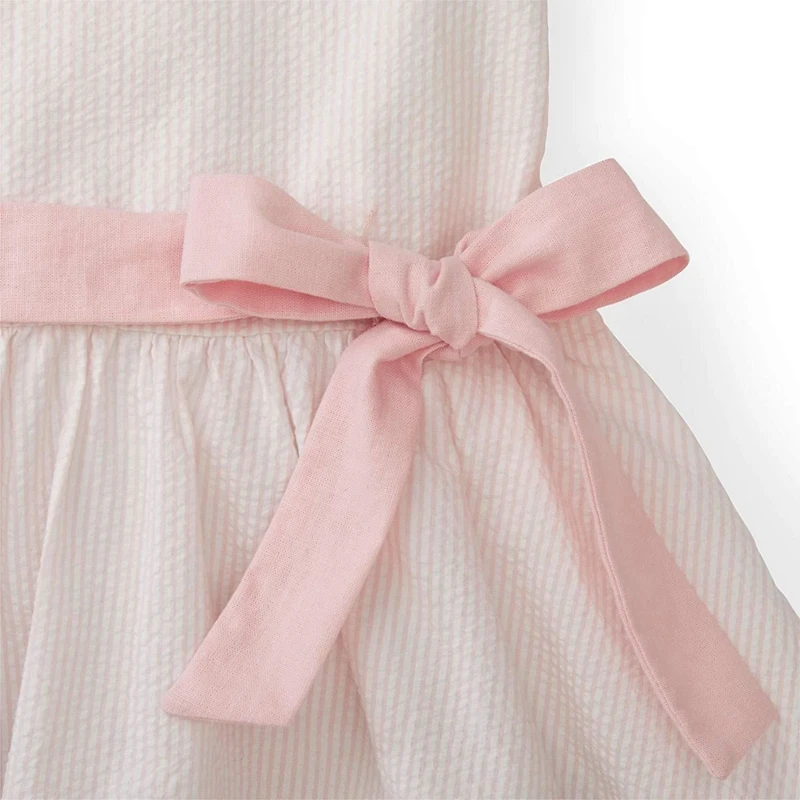 Hope & Henry Toddler Girls Seersucker Peter Pan Collar Dress