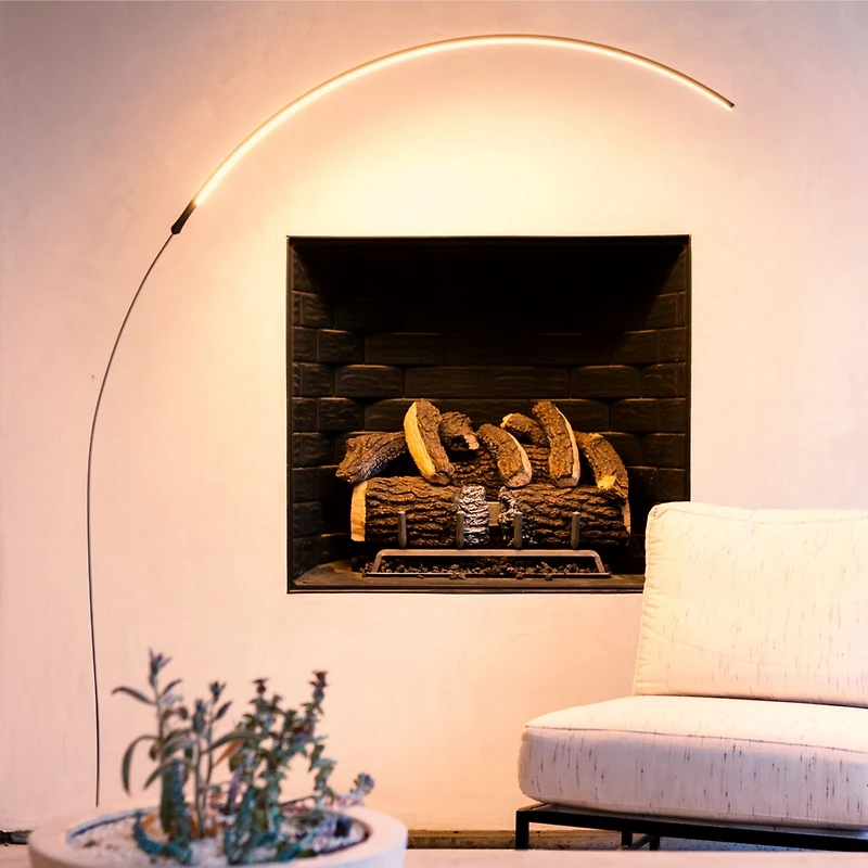 Sparq 67" Dimmable Led Modern Arc Floor Lamp