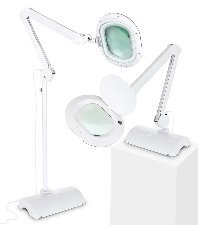 Lightview Pro Led 2-in-1 Magnifier Floor or Desk Lamp (2.25x) 5 Diopter