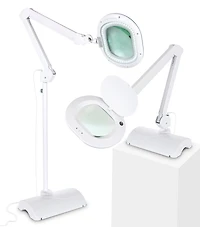 Lightview Pro Led 2-in-1 Magnifier Floor or Desk Lamp (2.25x) 5 Diopter