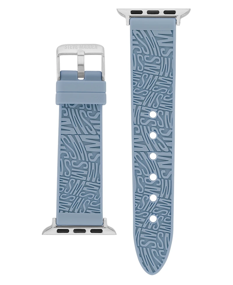 Steve Madden Women's Light Silicone Debossed Swirl Logo Band designed for Apple Watch 42mm (Series 10) & 38/40/41mm