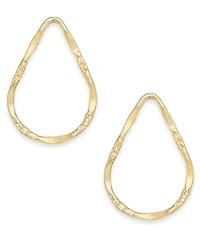 Lola Ade 14k Gold-Plated Small Open Teardrop Dorp Earrings