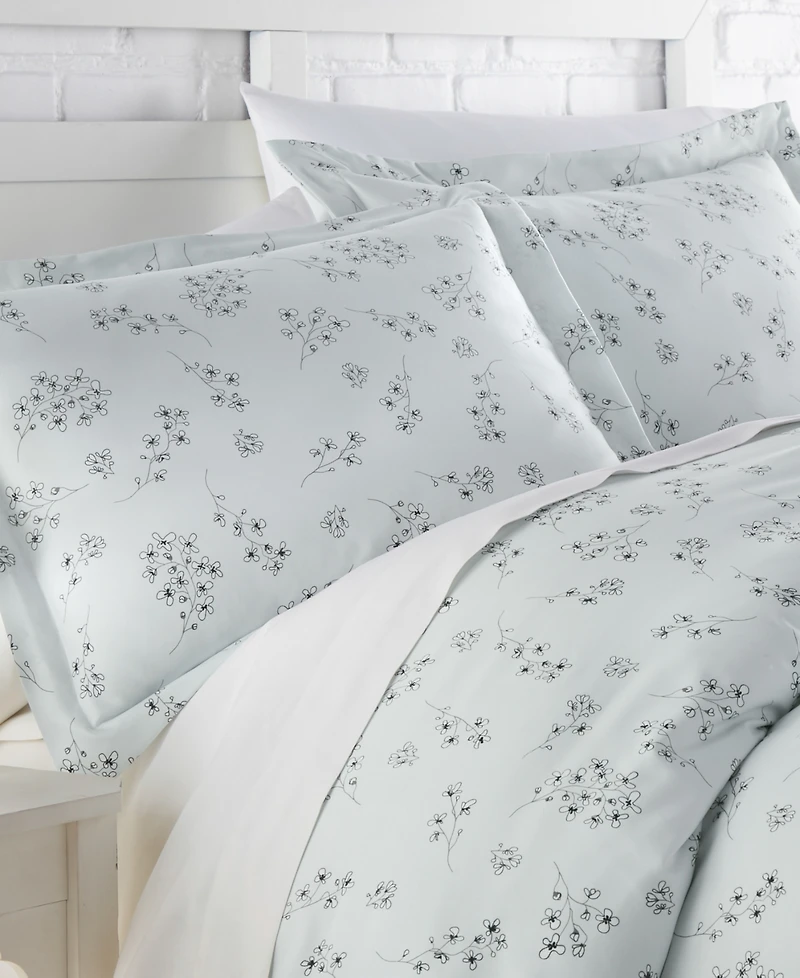 Southshore Fine Linens Sweet Floral 3-Pc. Comforter Set